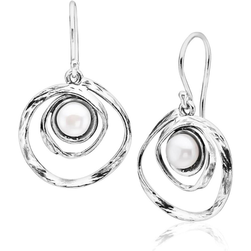Women's Jewelry 925 Sterling Silver Dangle Earrings  with Freshwater Pearl